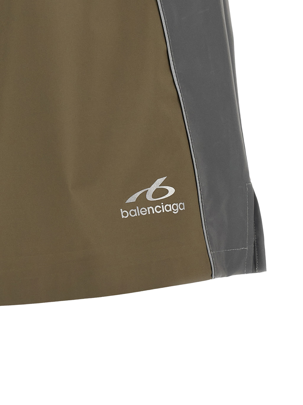 Balenciaga Gray Polyester Bermuda Shorts
