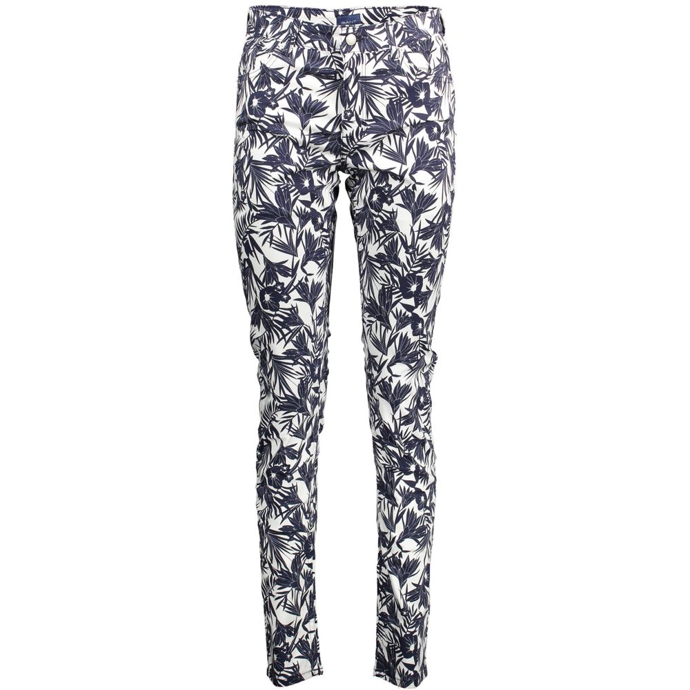 Gant Blue Organic Cotton Women's Trouser