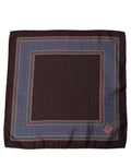Dolce & Gabbana Maroon Geometric Handkerchief Pocket Scarf