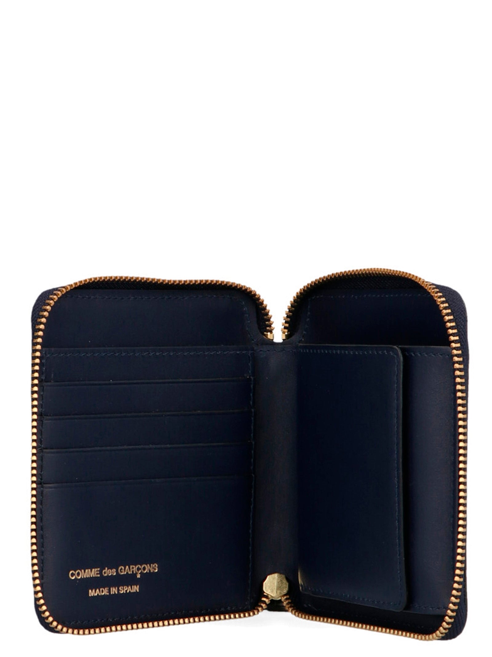 Comme Des Garçons Blue Calfskin Wallet