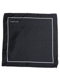Dolce & Gabbana Blue Silk Polka Dot Handkerchief Pocket Scarf