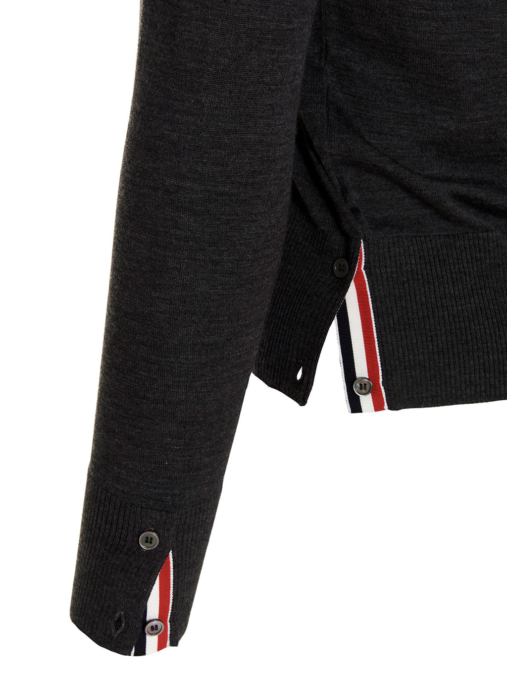 Thom Browne Gray Merino Wool Cardigan