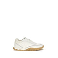 PINKO White Fabric Low Top Sneakers