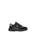 PINKO Black Calf Leather Bos Taurus Chunky Sneakers