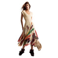 Desigual Beige Polyester Long Dress