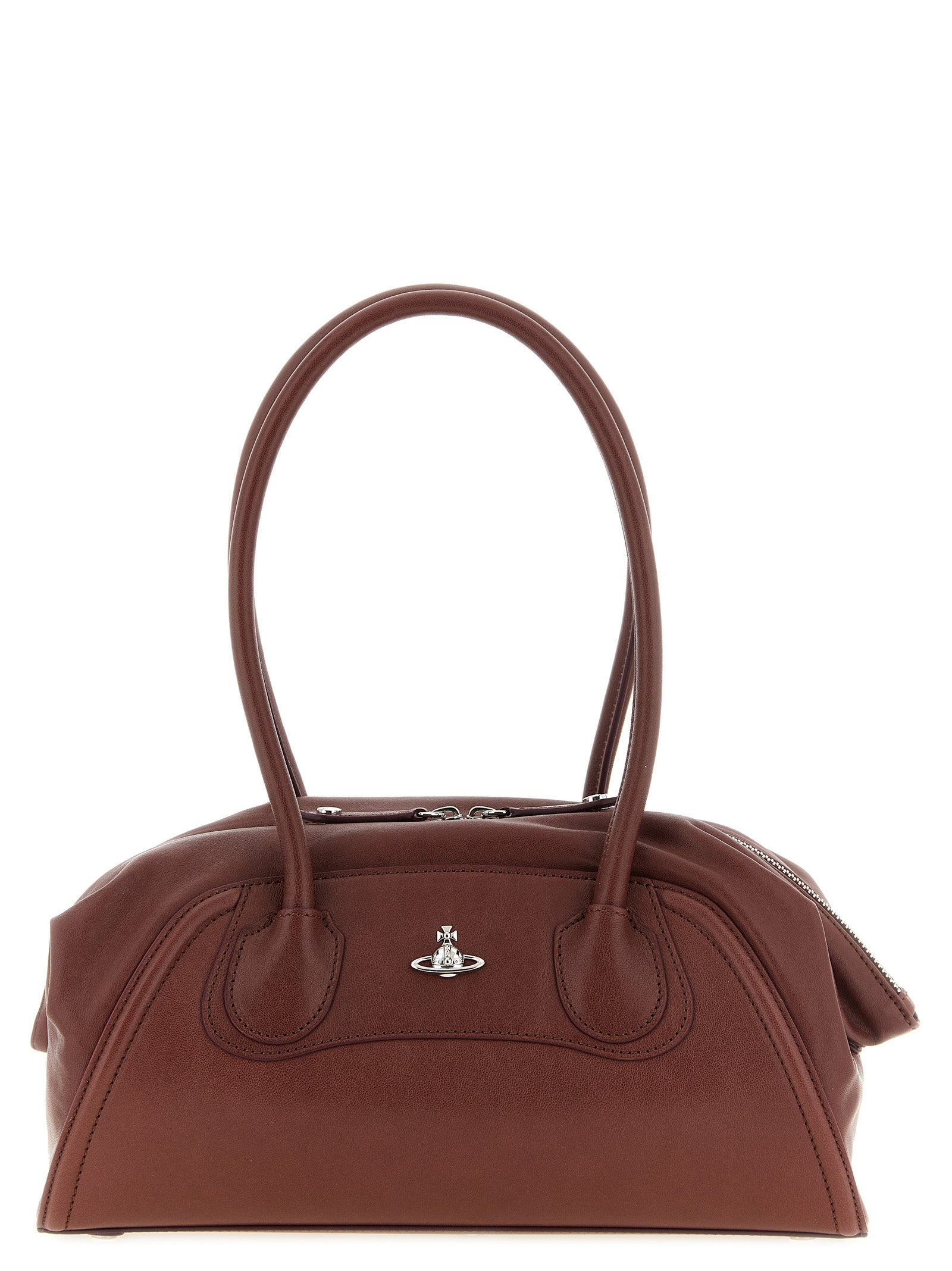 Vivienne Westwood Brown Calfskin Shoulder Bag