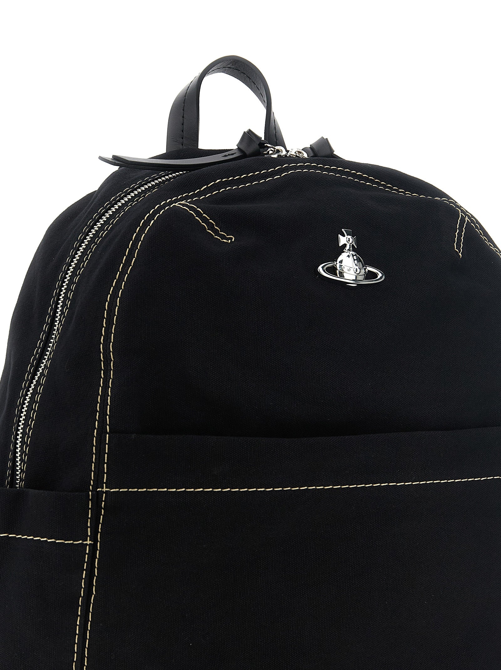 Vivienne Westwood Black Cotton Backpack
