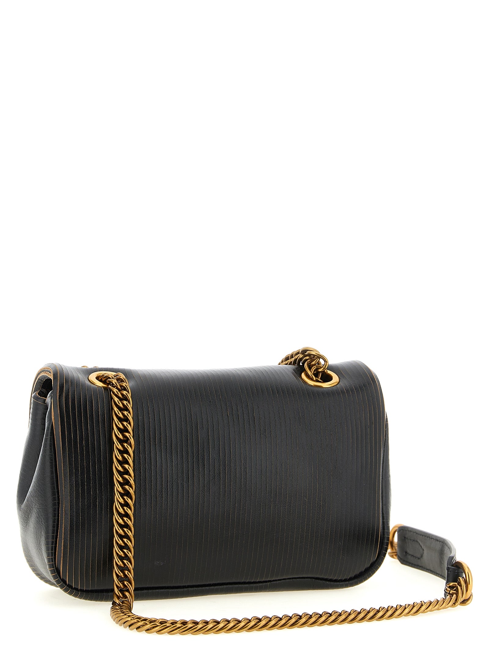 Vivienne Westwood Black Calfskin Shoulder Bag