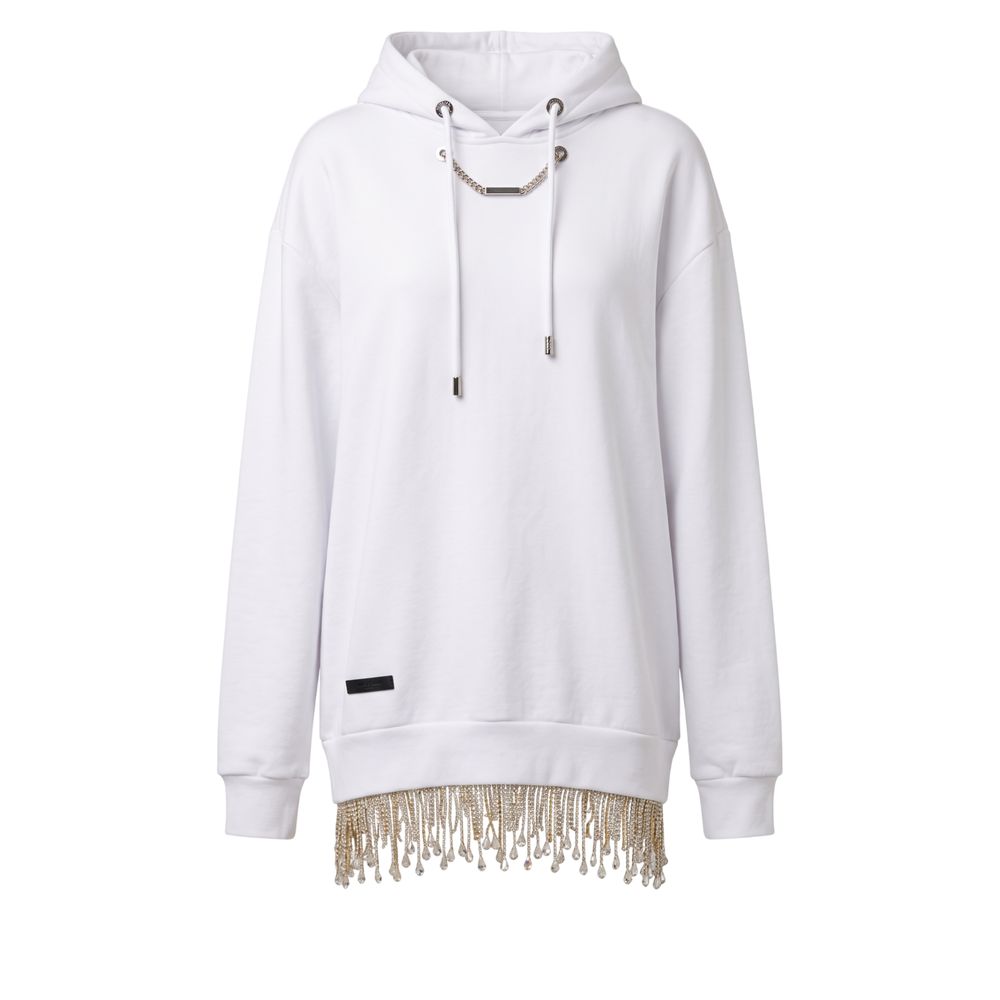 Philipp Plein White Cotton Women's Sweatshirt