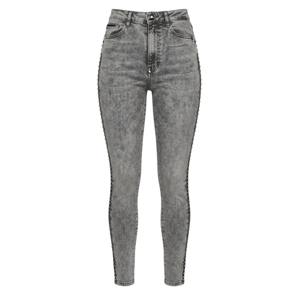 Philipp Plein Grey Cotton Women Pants