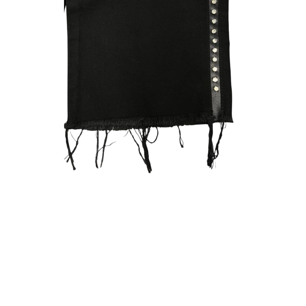 Philipp Plein Black Cotton Women Pant