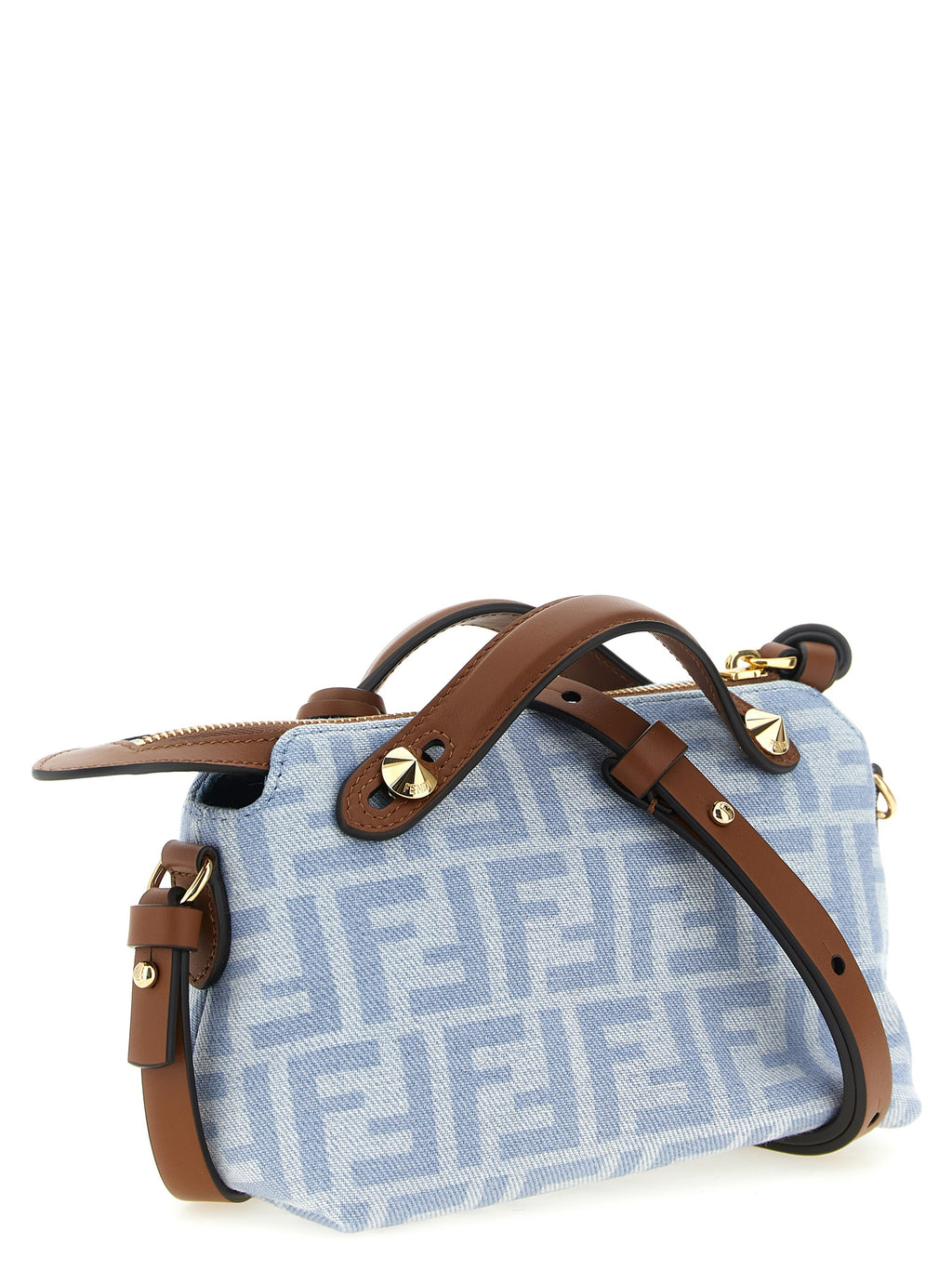 Fendi Blue Cotton Handbag