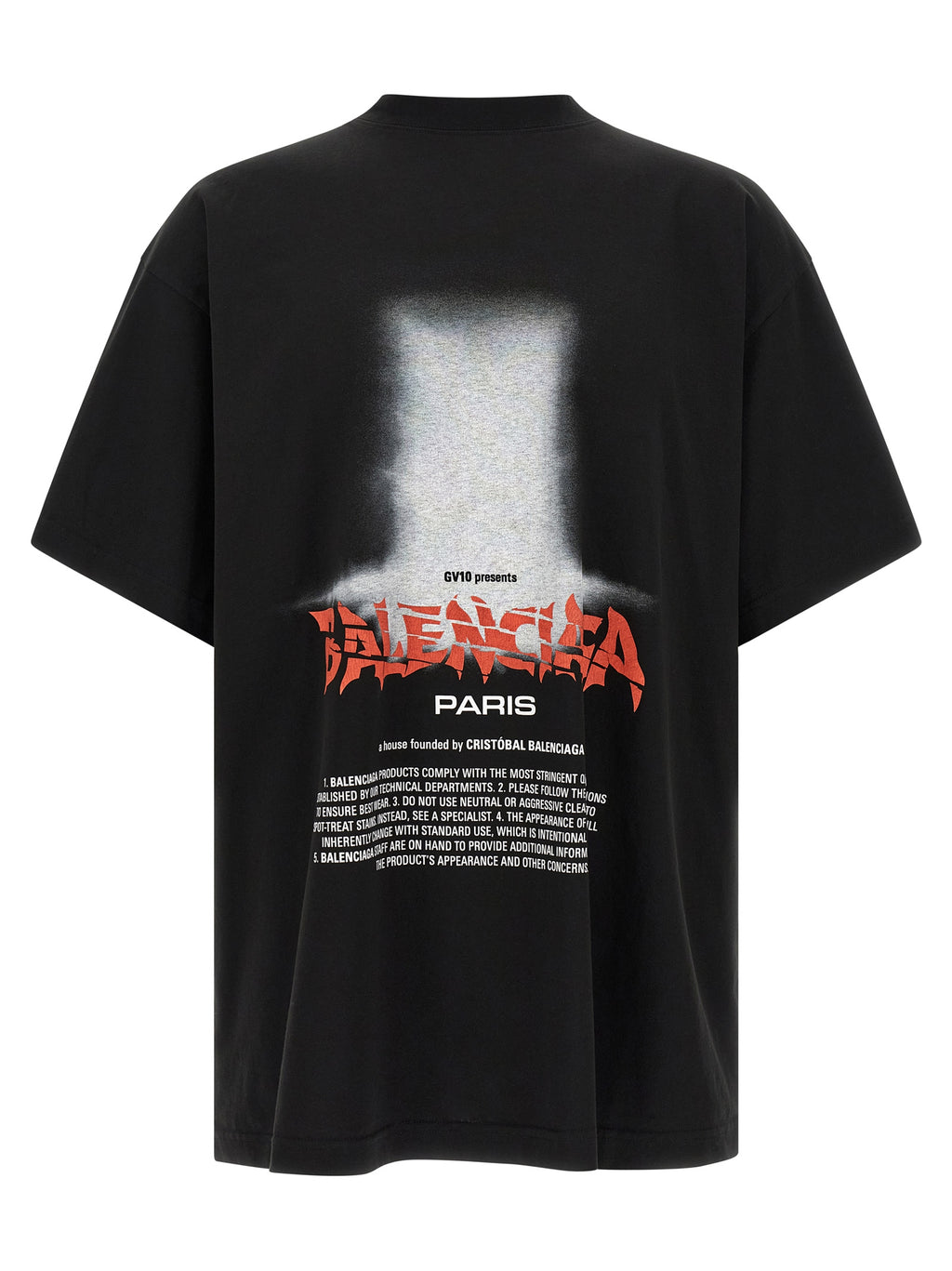 Balenciaga Black Cotton T-Shirt