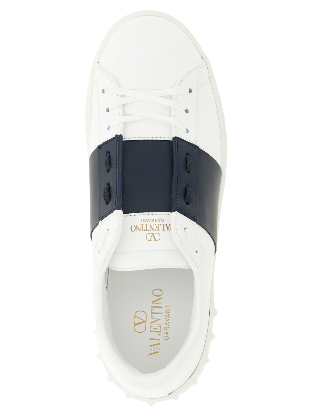 Valentino Garavani Blue Calfskin Low Top Sneakers