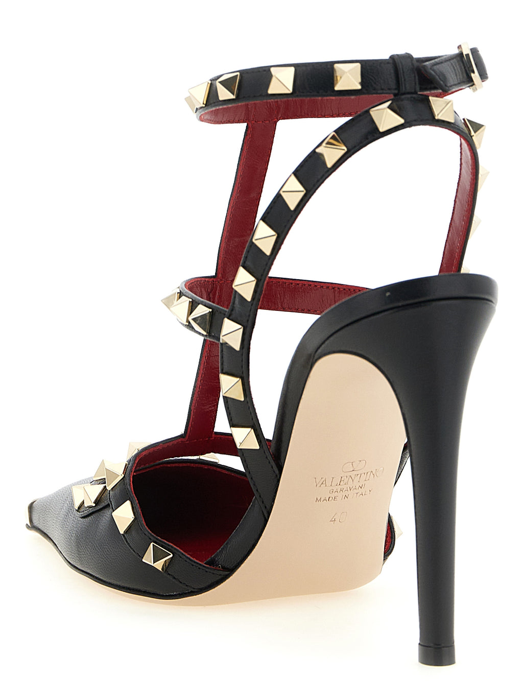 Valentino Garavani Black Calfskin High Heel Pumps