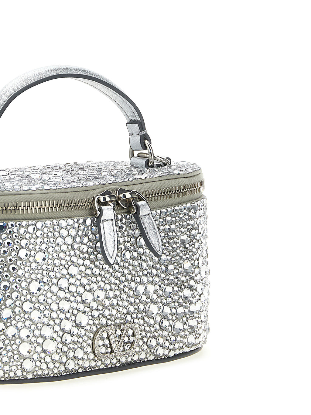 Valentino Garavani Silver Viscose Handbag