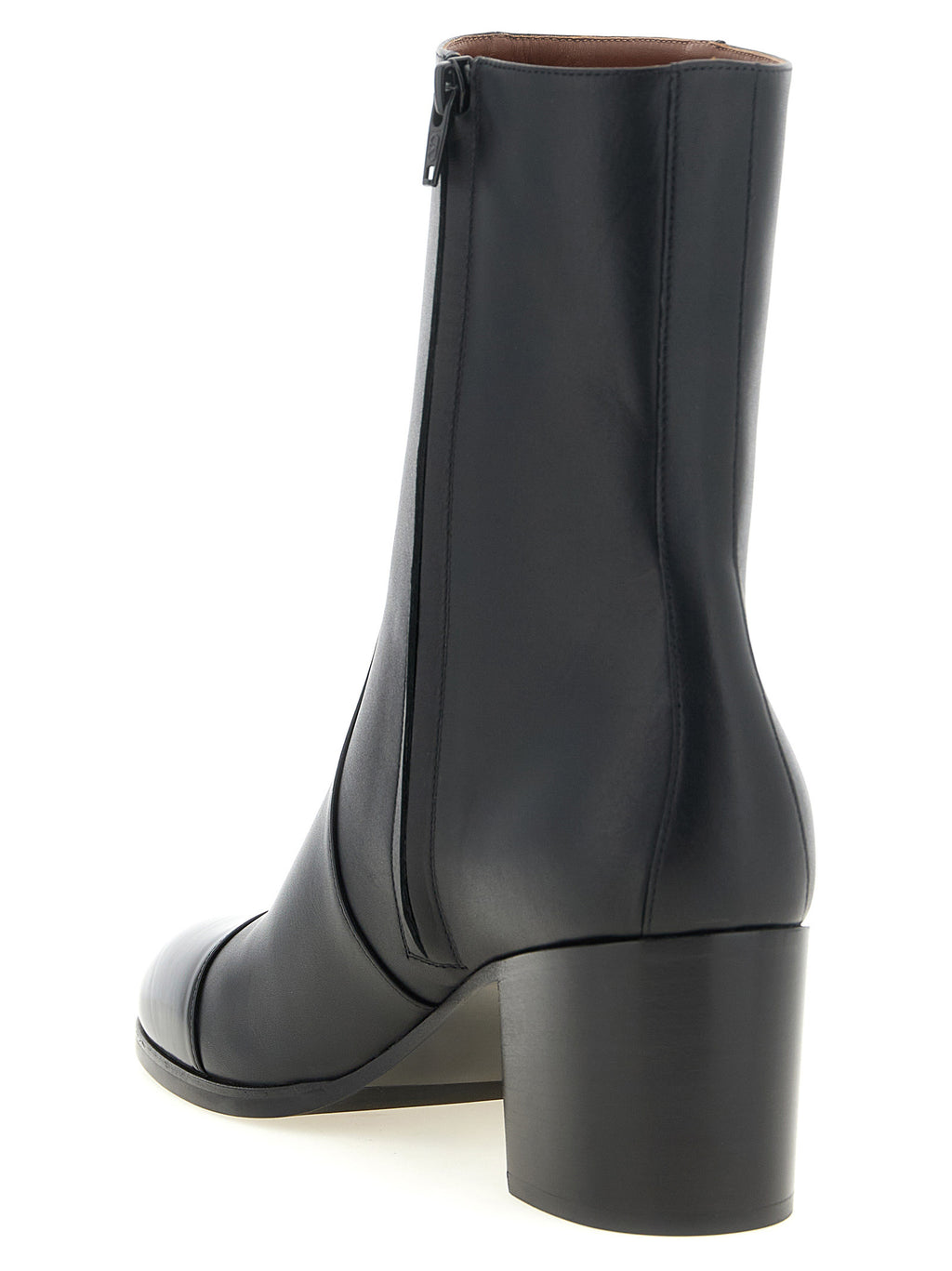 Valentino Garavani Black Calfskin Ankle Boots