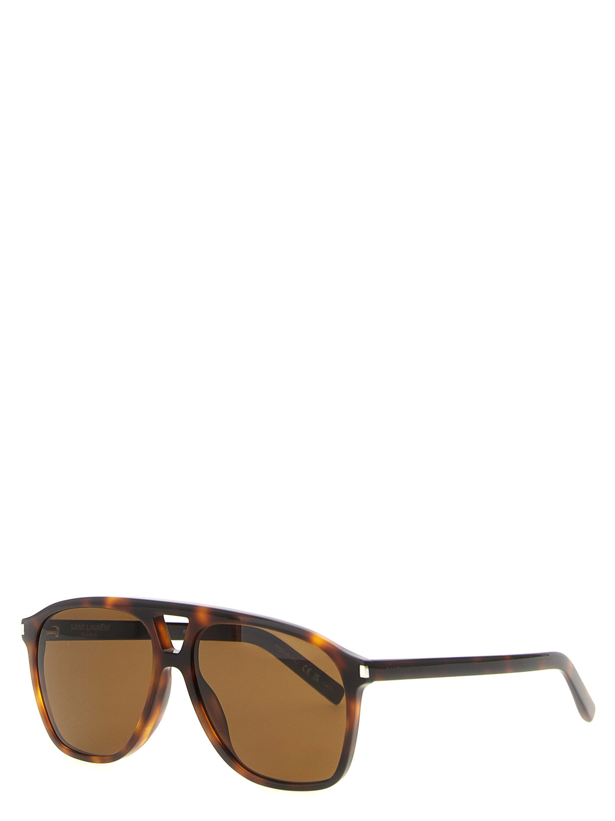 Saint Laurent Brown Acetate Sunglasses