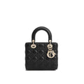 Dior Black Lamb Leather Shoulder Bag