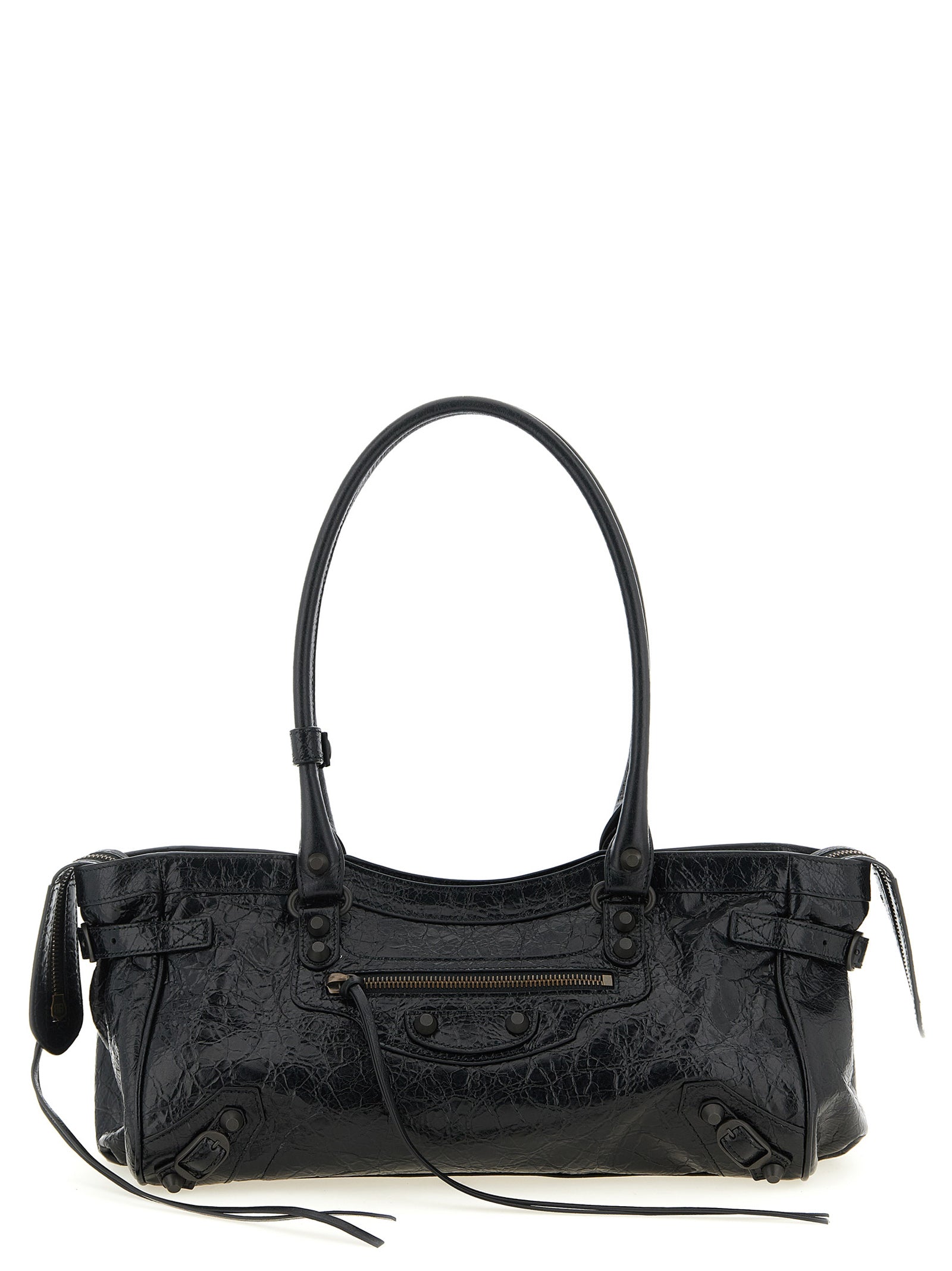Balenciaga Black Lamb Leather Shoulder Bag
