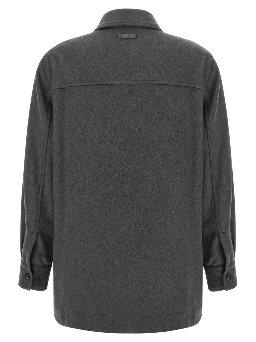Peserico Gray Virgin Wool Blouse
