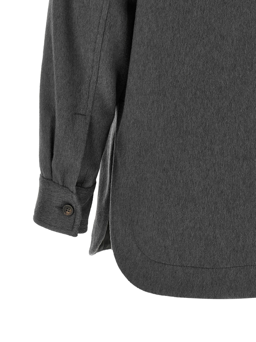 Peserico Gray Virgin Wool Blouse