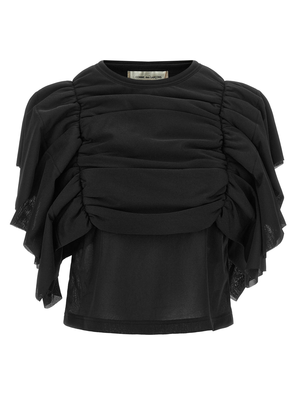 Comme Des Garçons Black Polyester Pattern Shirt