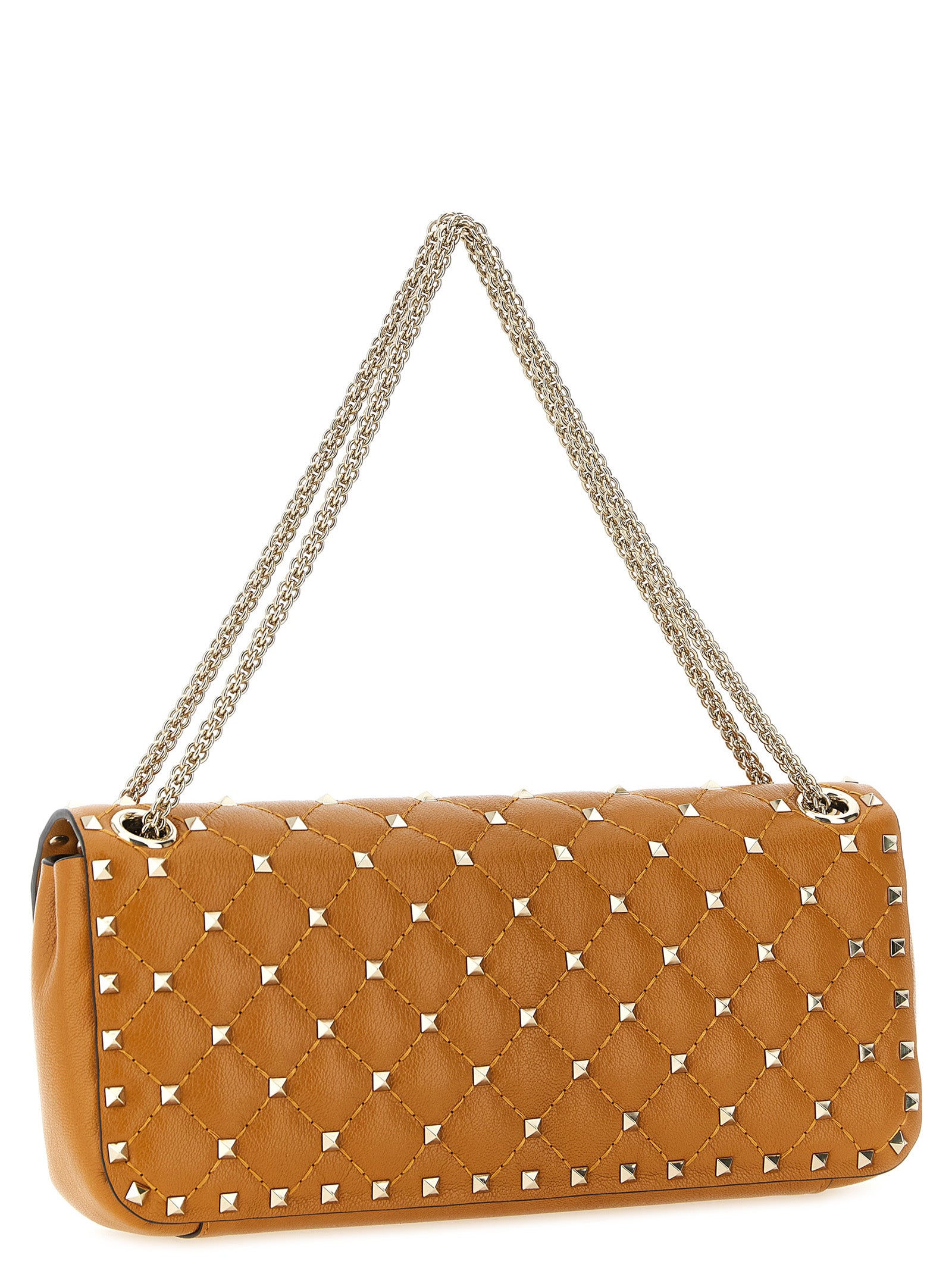 Valentino Garavani Orange Goatskin Shoulder Bag