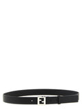 Fendi Black Calfskin Regular Belt