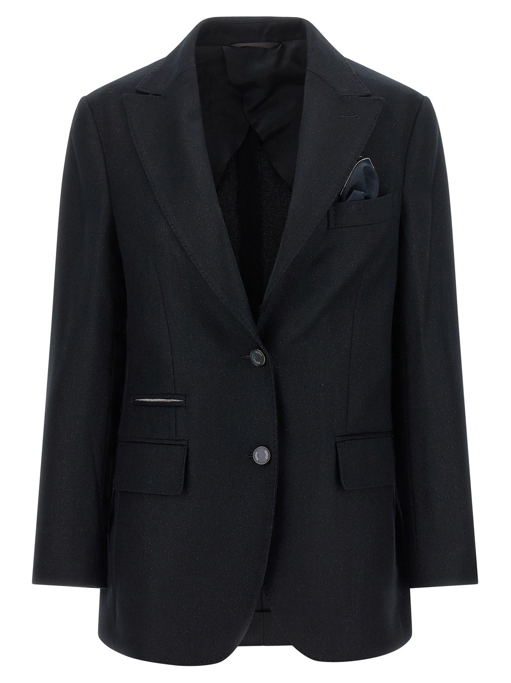 Peserico Black Virgin Wool Blazer