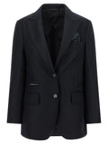 Peserico Black Virgin Wool Blazer