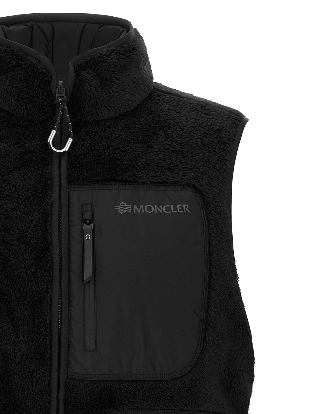 Moncler Black Polyester Sleeveless Jacket