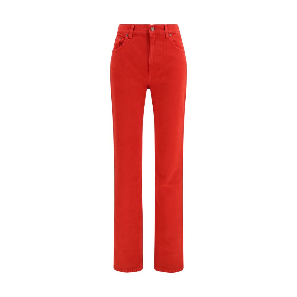 Chloé Red Cotton Casual Pants