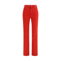 Chloé Red Cotton Casual Pants