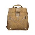 Desigual Brown Polyurethane Women's Backpack for Trendy Adventures
