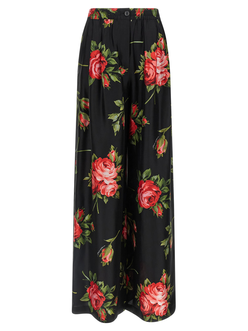 Dolce & Gabbana Black Silk Pants