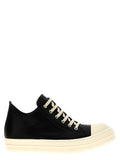 Rick Owens Bicolor Calfskin Low Top Sneakers