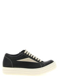Rick Owens Bicolor Lamb Leather Low Top Sneakers