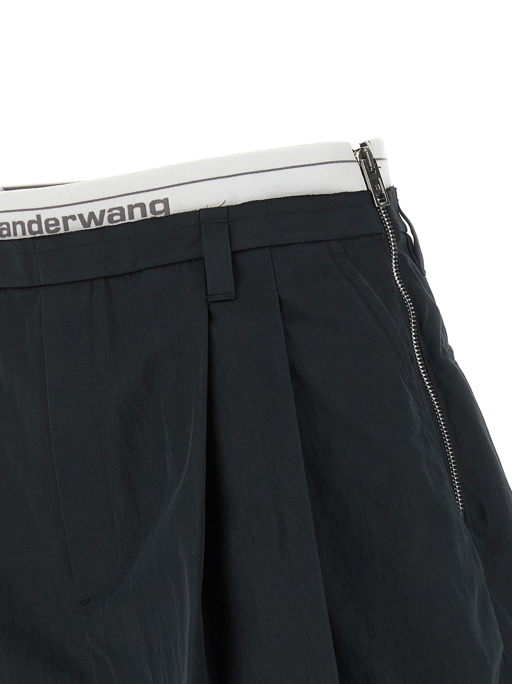 Alexander Wang Black Cotton Bermuda Shorts