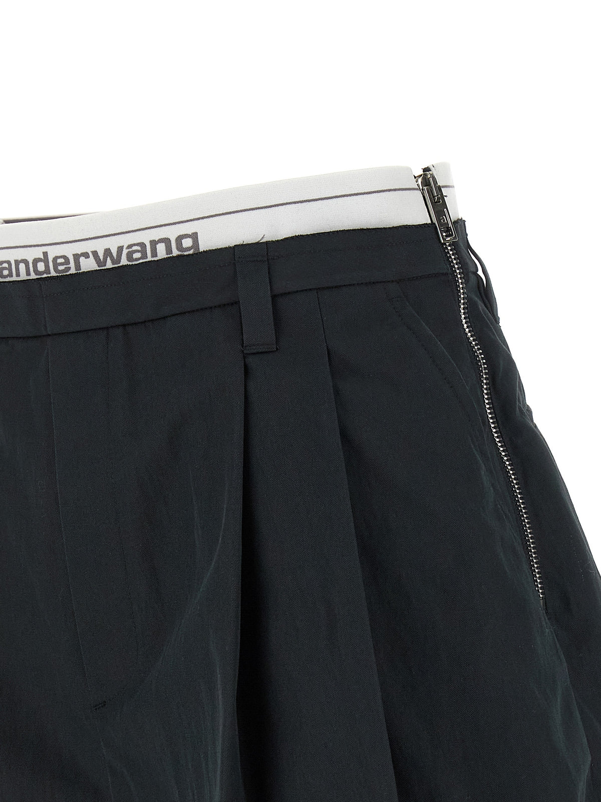 Alexander Wang Black Cotton Bermuda Shorts