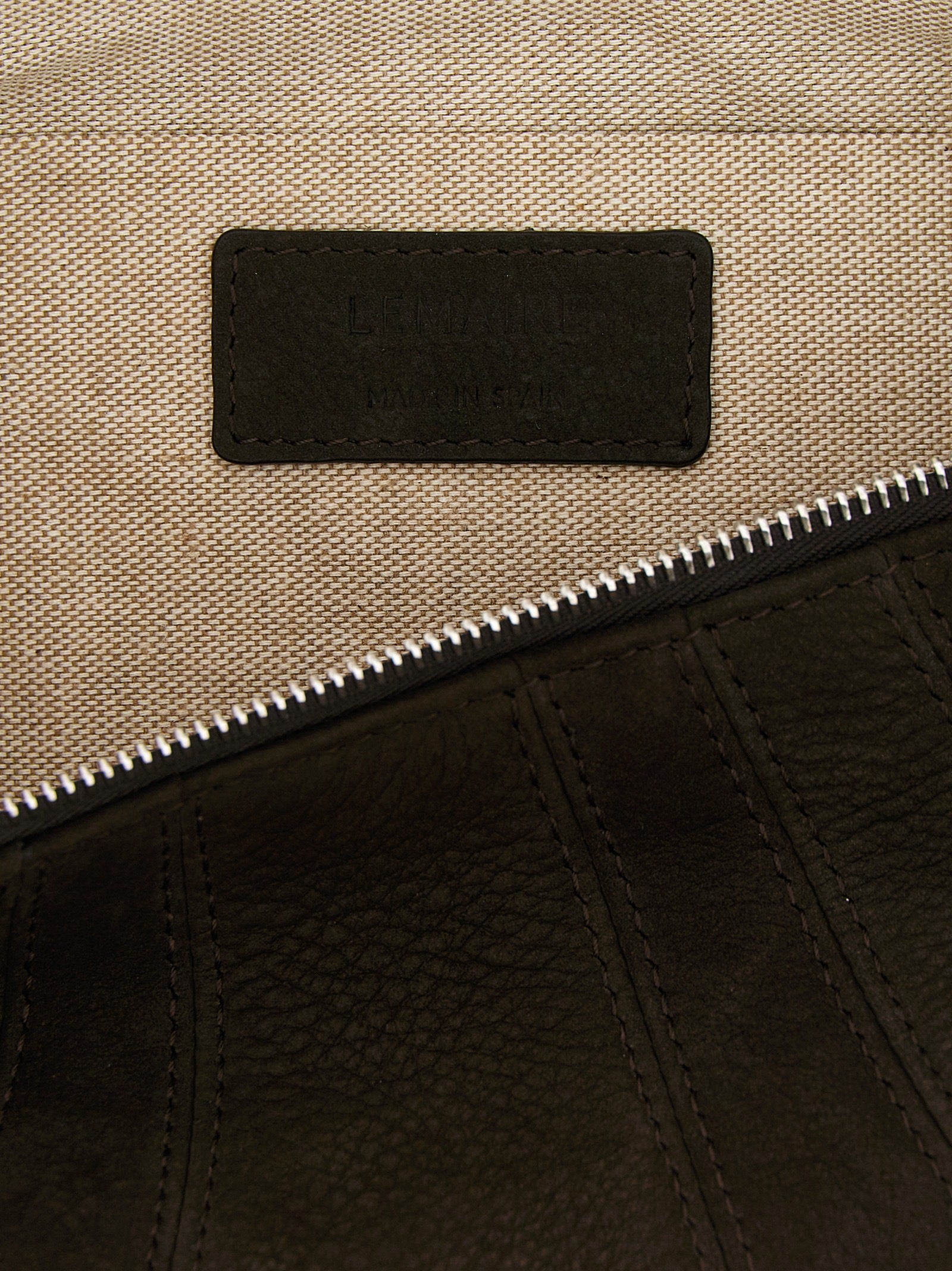 Lemaire Brown Lamb Leather Shoulder Bag