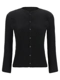 Issey Miyake Black Polyester Cardigan
