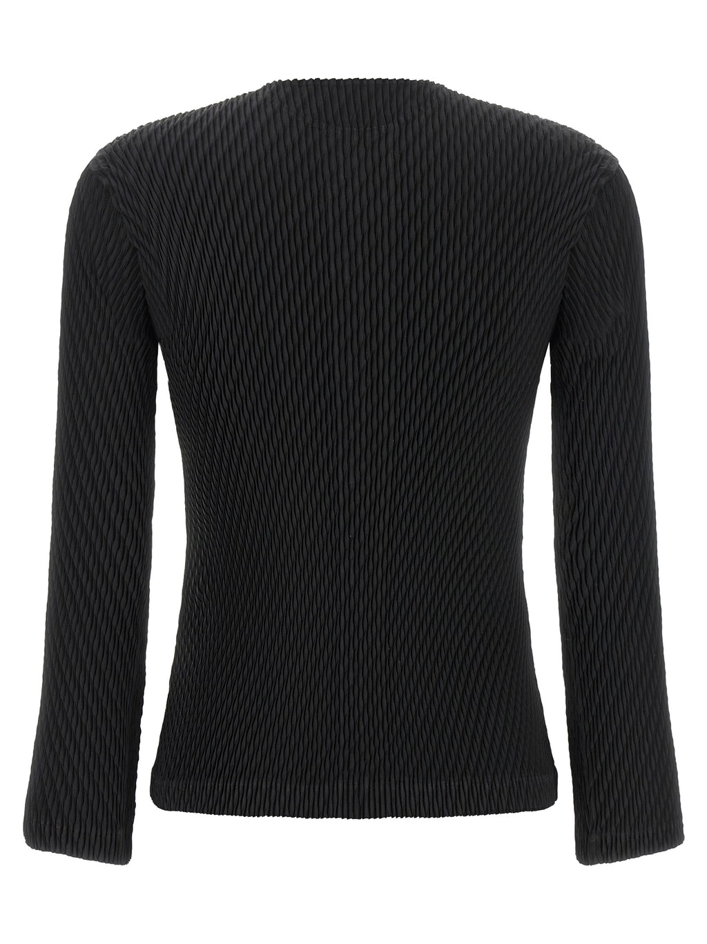 Issey Miyake Black Polyester Cardigan