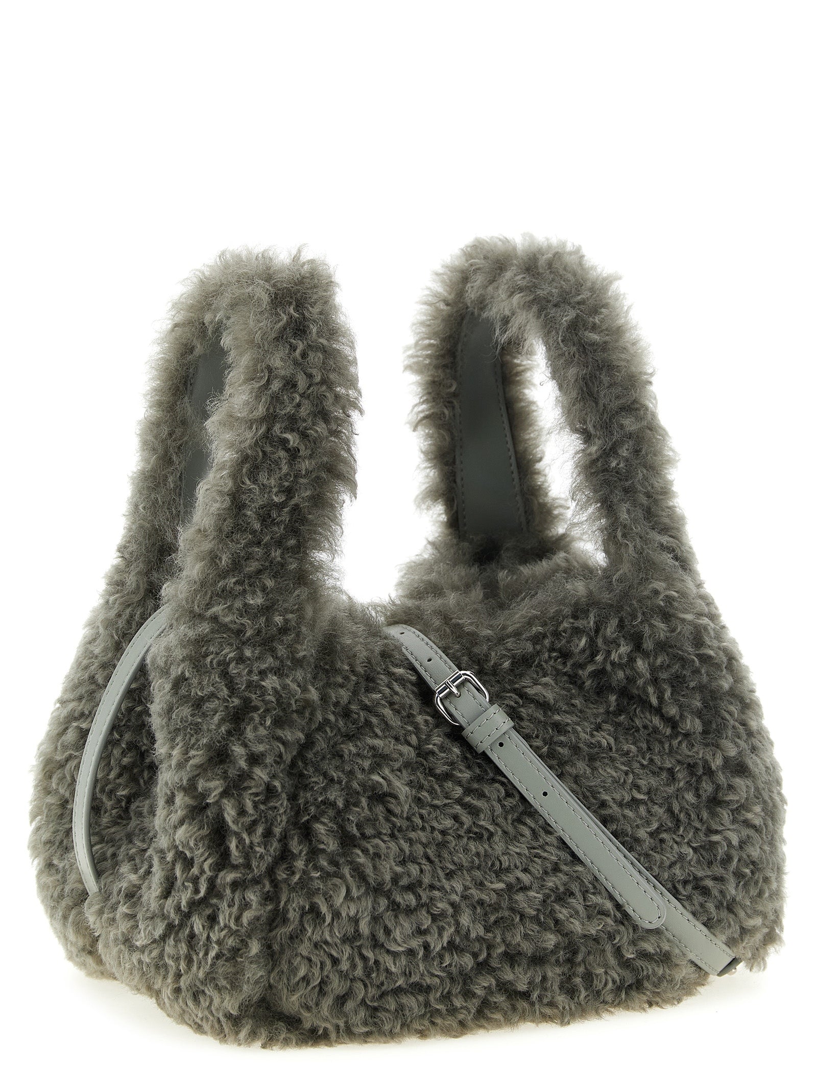 Stella McCartney Gray Polyester Shoulder Bag