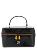 PINKO Black Calfskin Crossbody Bag