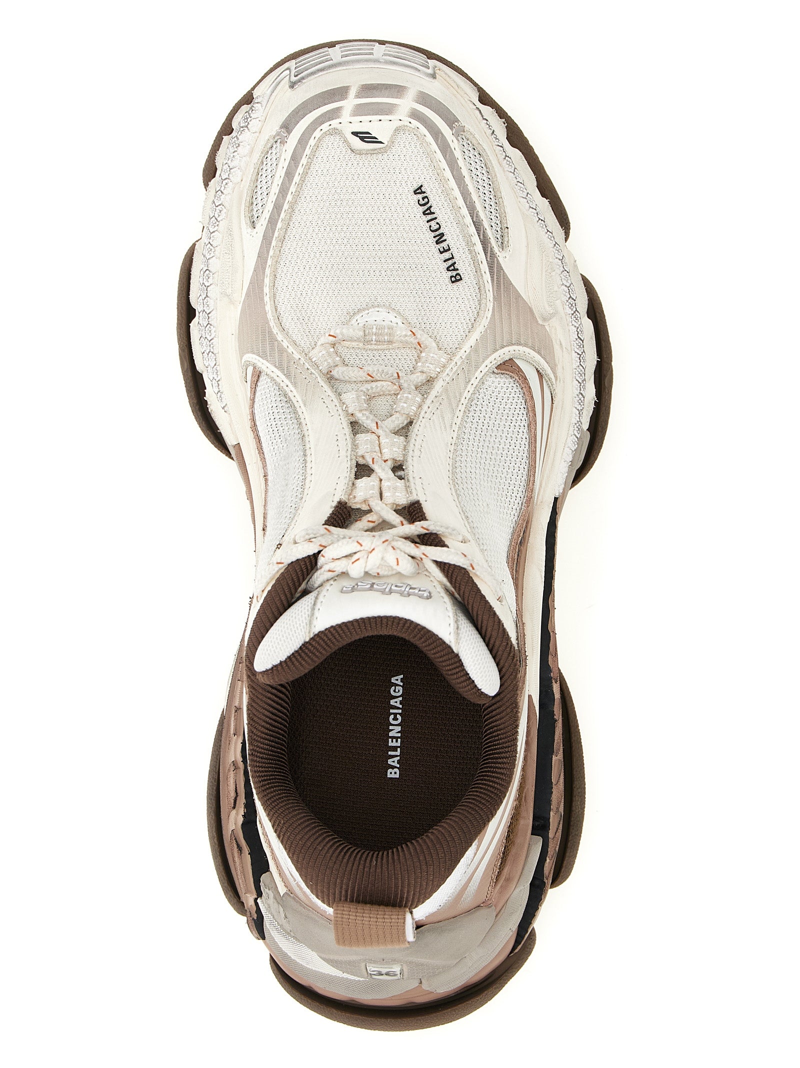 Balenciaga Brown Polyethylene Athletic Sneakers