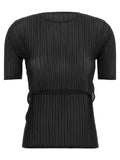 Issey Miyake Black Polyester Pattern Shirt
