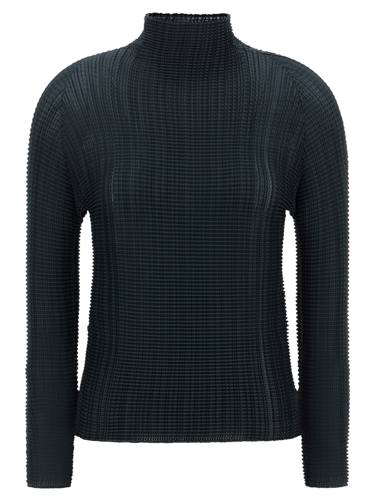 Issey Miyake Blue Polyester Cardigan