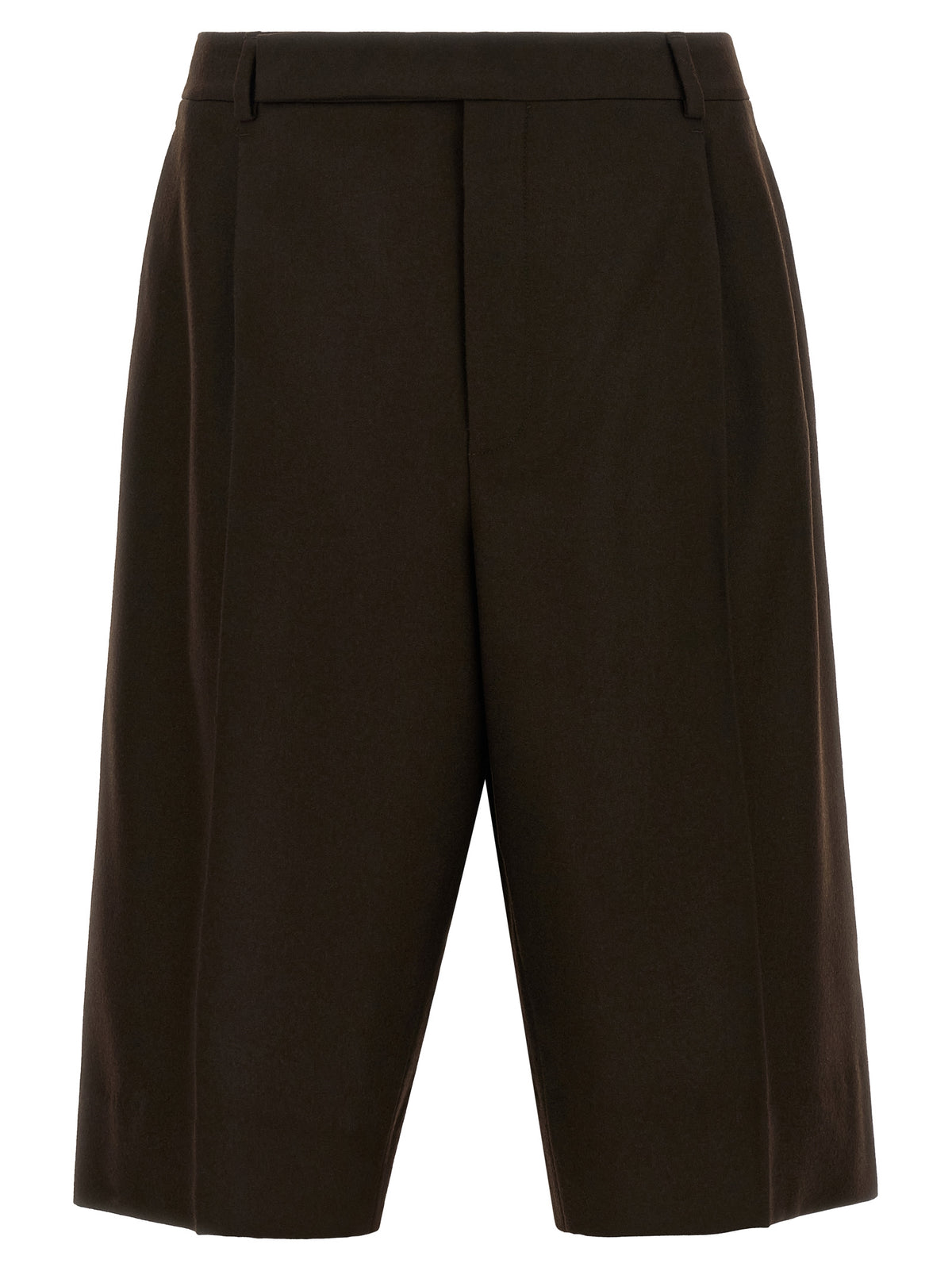 Saint Laurent Brown Wool Bermuda Shorts