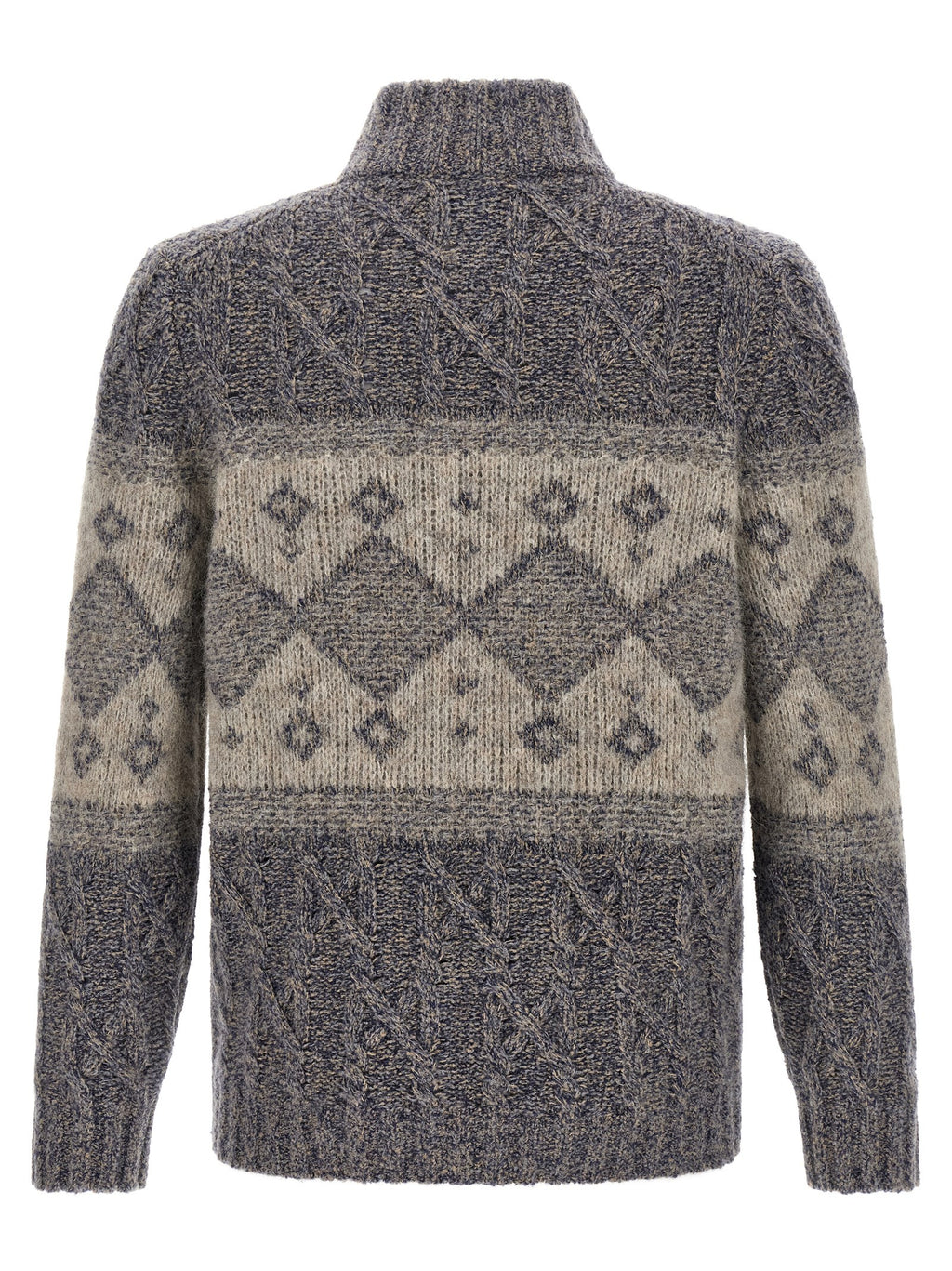 Brunello Cucinelli Gray Virgin Wool Cardigan